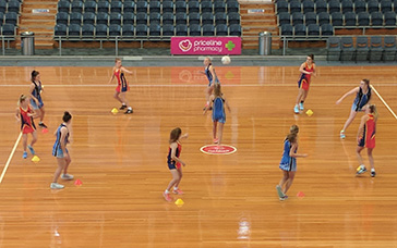 Netball Training Drills: Slip-around and Intercept