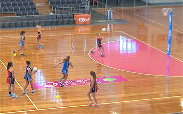 Netball Goal Shooting Drills: Pass then Circle Defence